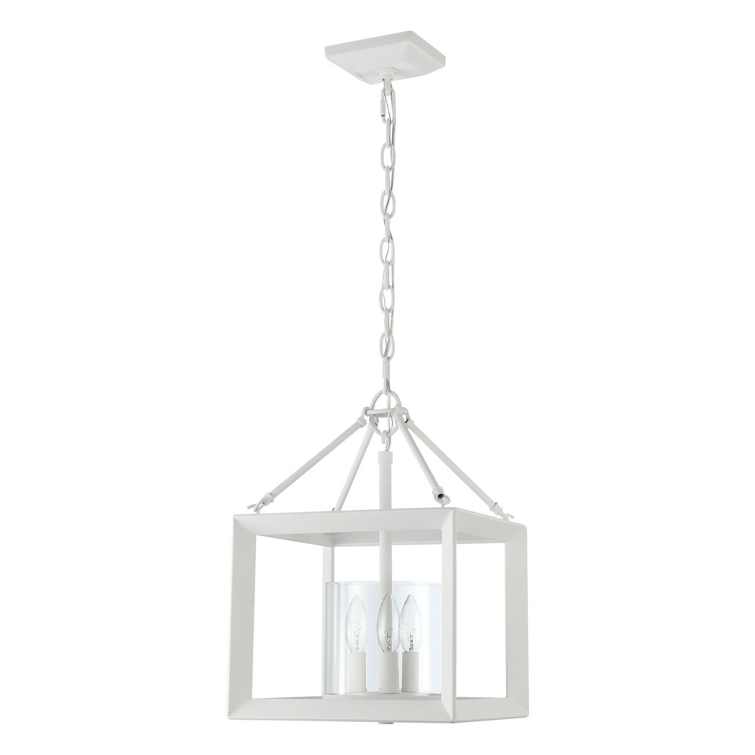 Golden - 2073-M3 NWT-CLR - Three Light Pendant - Smyth - Natural White