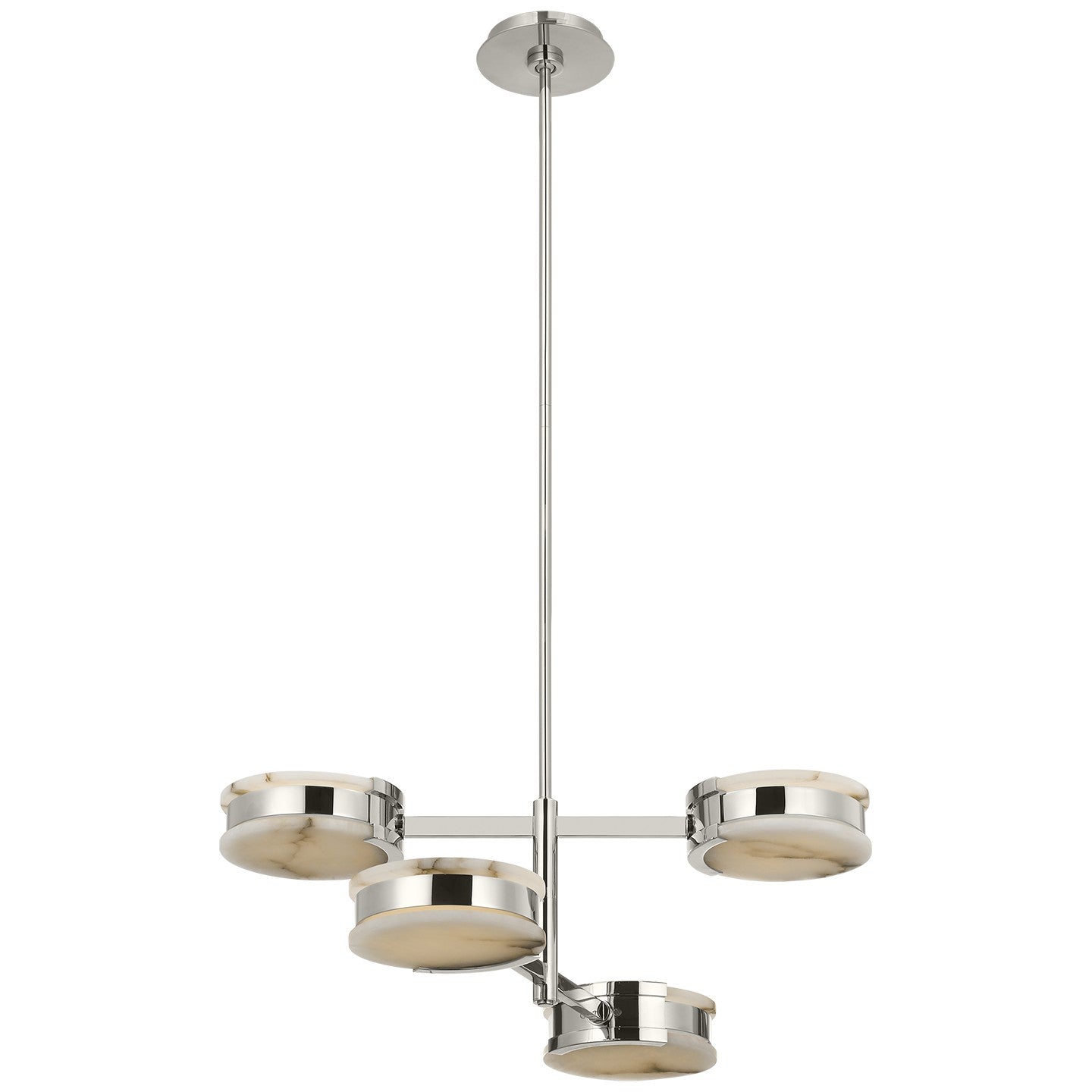 Visual Comfort Signature - KW 5606PN-ALB - LED Semi-Flush Mount - Melange - Polished Nickel