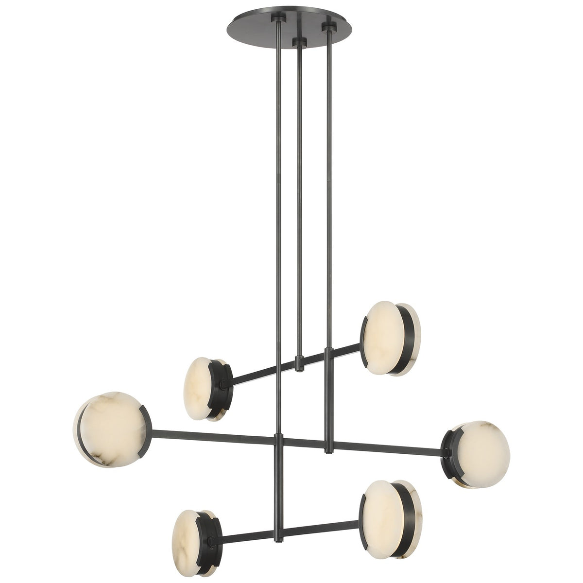Visual Comfort Signature - KW 5609BZ-ALB - LED Chandelier - Melange - Bronze