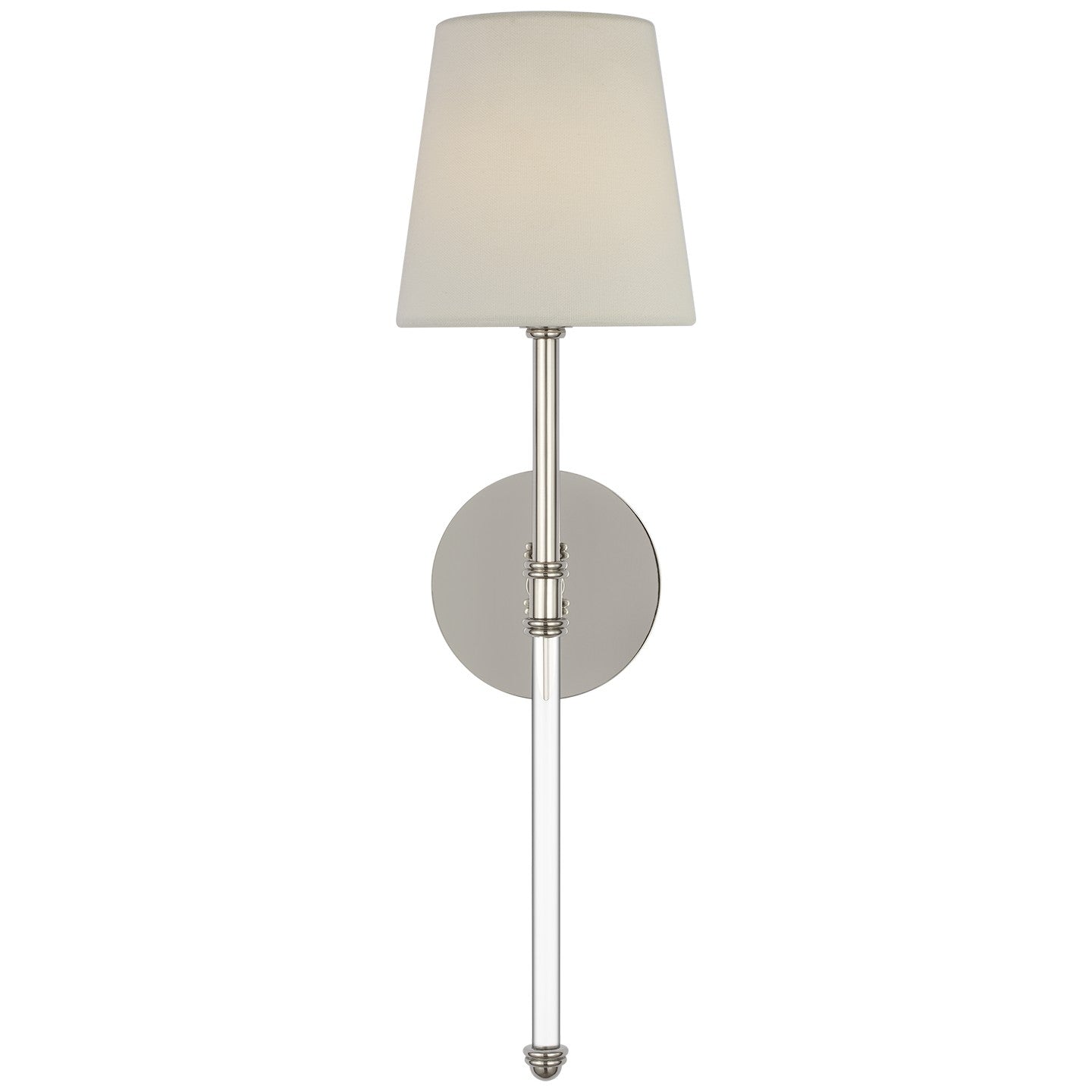 Visual Comfort Signature - SK 2019PN-L-CL - LED Wall Sconce - Camille - Polished Nickel