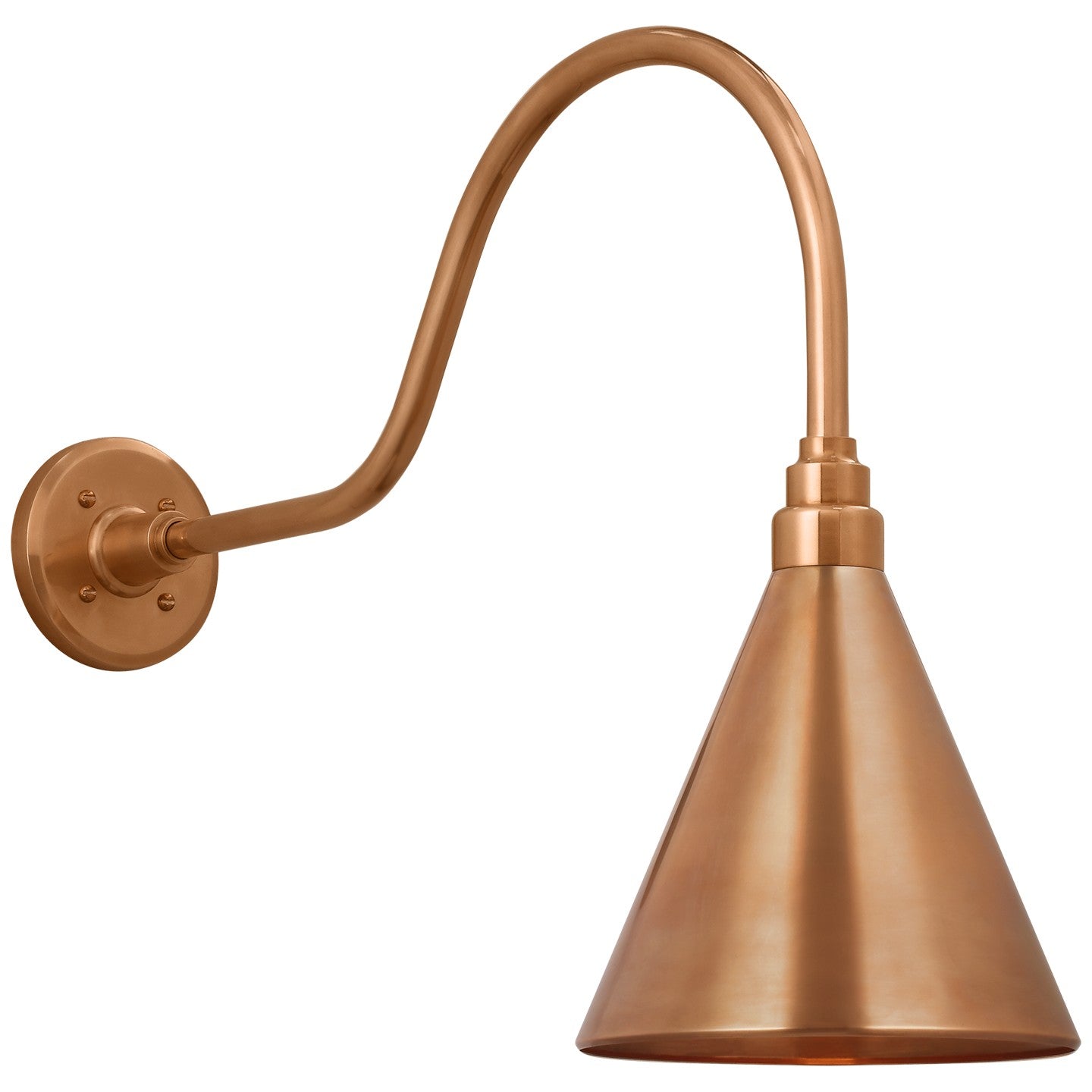 Visual Comfort Signature - TOB 2802SC/S10-SC - LED Barn Light - Academy Barn Light - Soft Copper