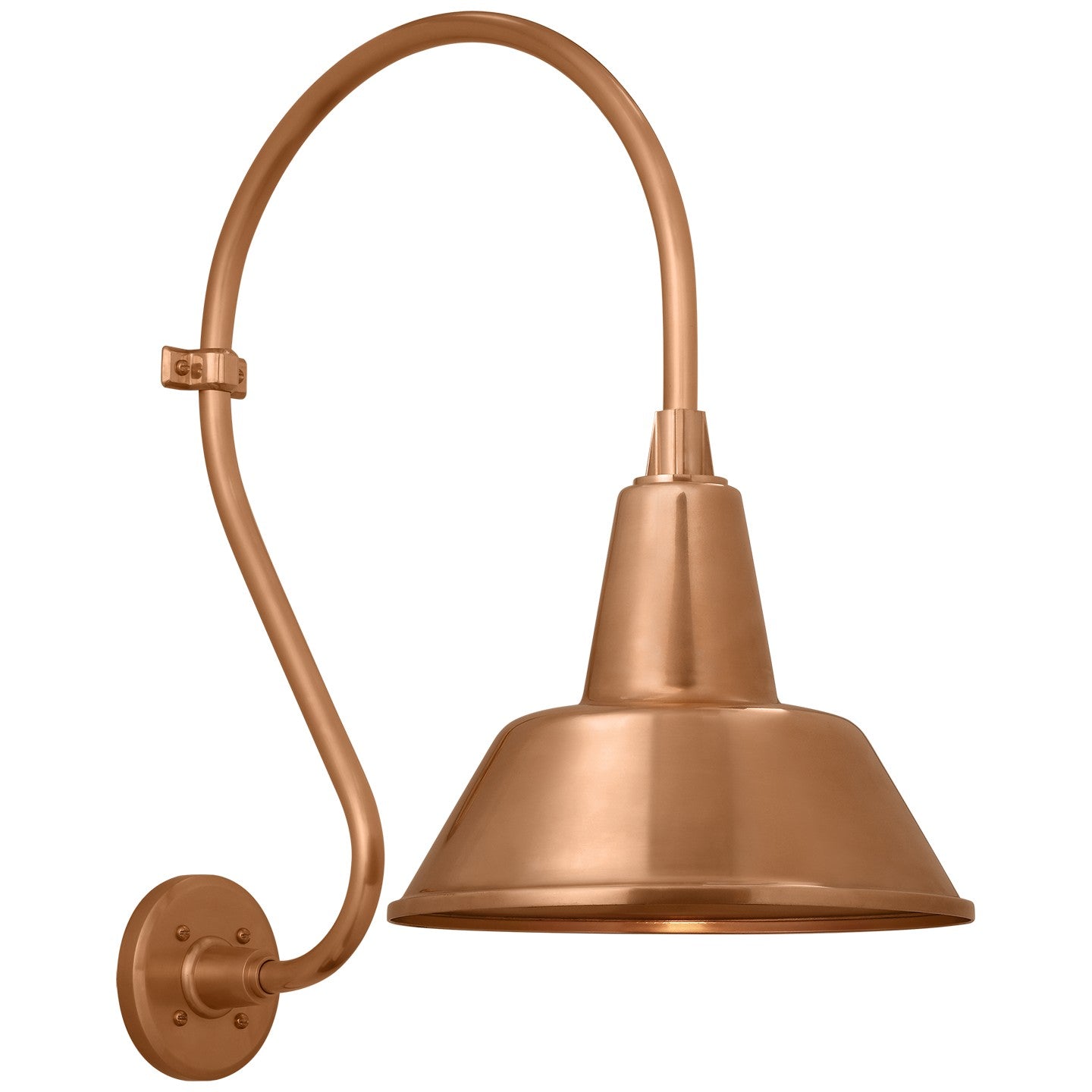 Visual Comfort Signature - TOB 2804SC/S1-SC - LED Barn Light - Academy Barn Light - Soft Copper