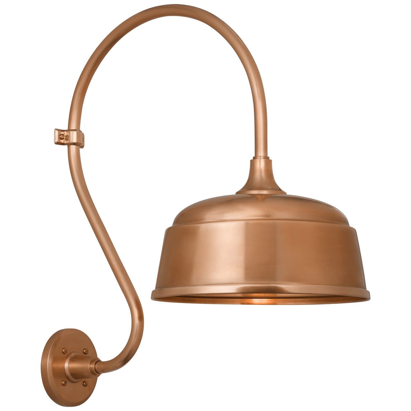 Visual Comfort Signature - TOB 2804SC/S6-SC - LED Barn Light - Academy Barn Light - Soft Copper