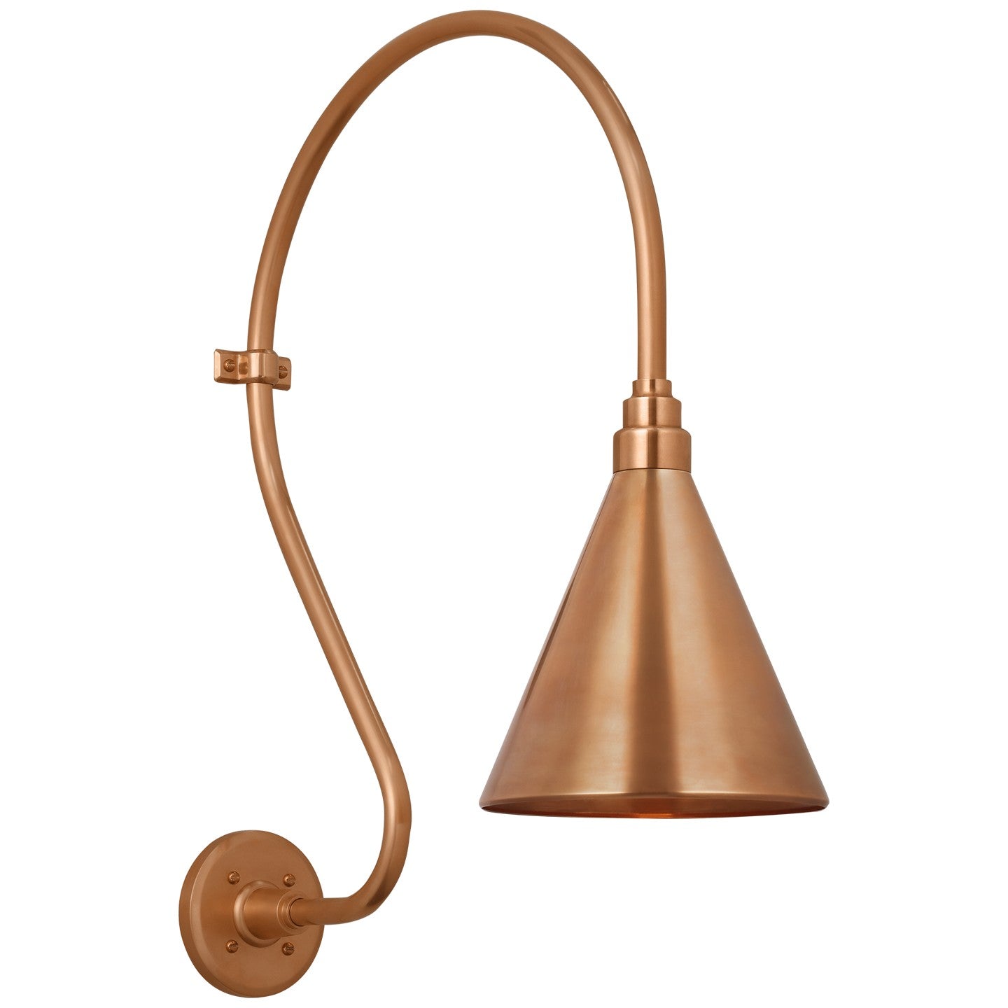 Visual Comfort Signature - TOB 2805SC/S10-SC - LED Barn Light - Academy Barn Light - Soft Copper