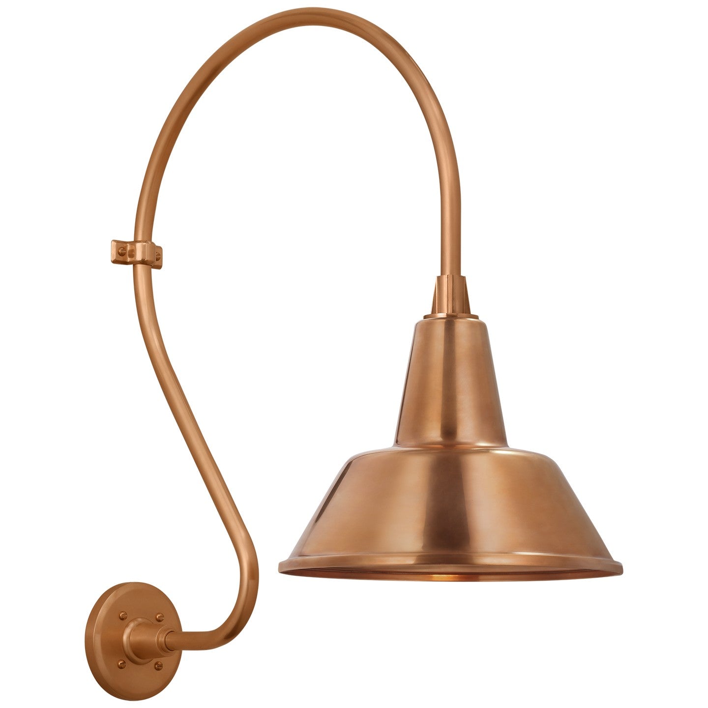 Visual Comfort Signature - TOB 2805SC/S1-SC - LED Barn Light - Academy Barn Light - Soft Copper