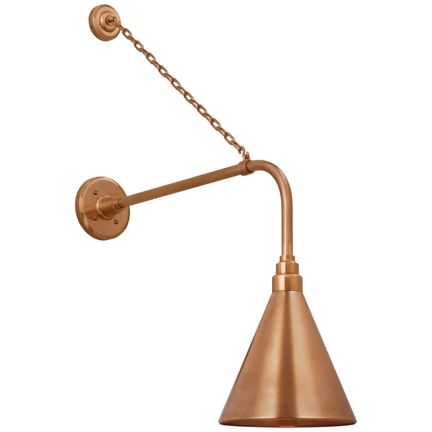 Visual Comfort Signature - TOB 2810SC/S10-SC - LED Barn Light - Academy Barn Light - Soft Copper
