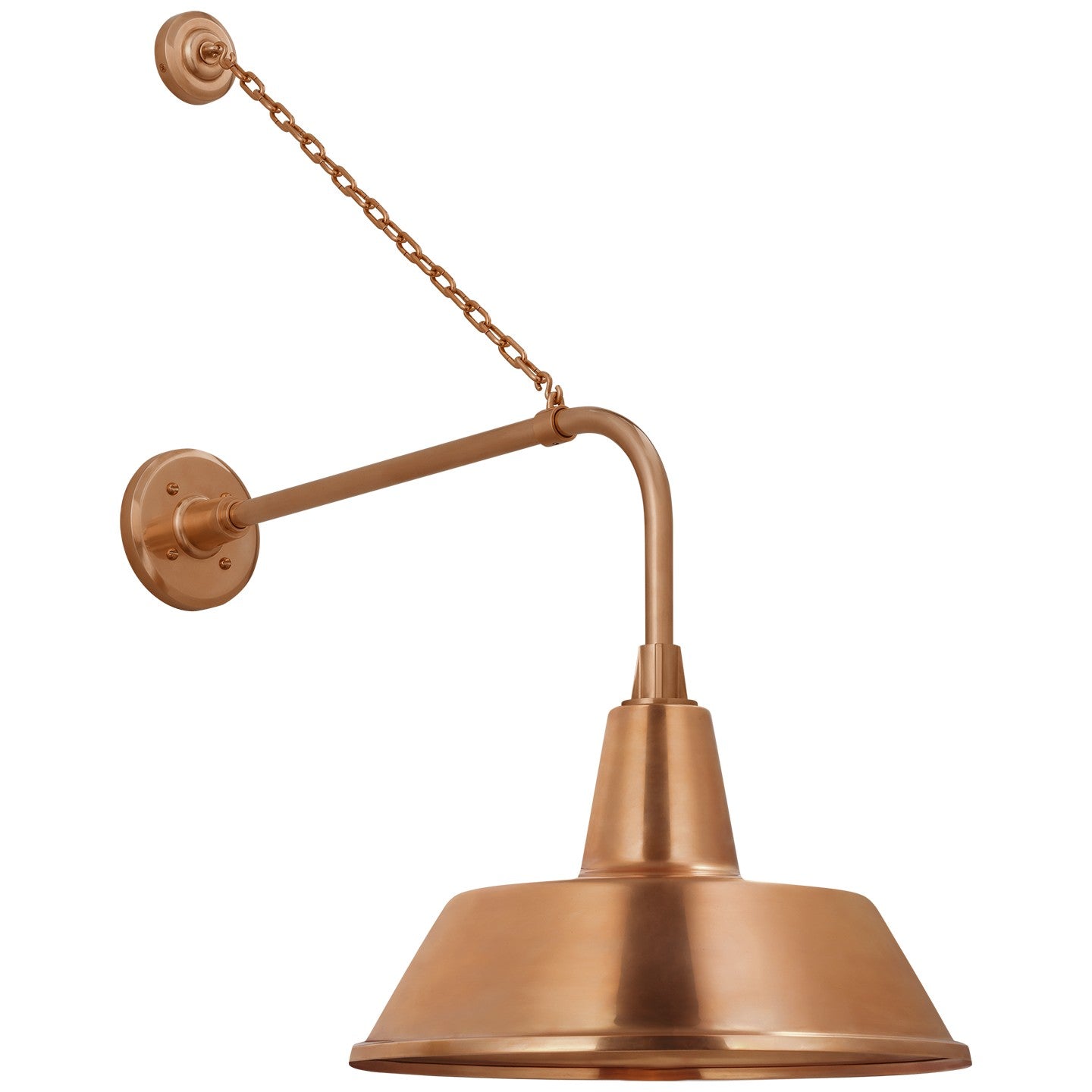 Visual Comfort Signature - TOB 2810SC/S2-SC - LED Barn Light - Academy Barn Light - Soft Copper