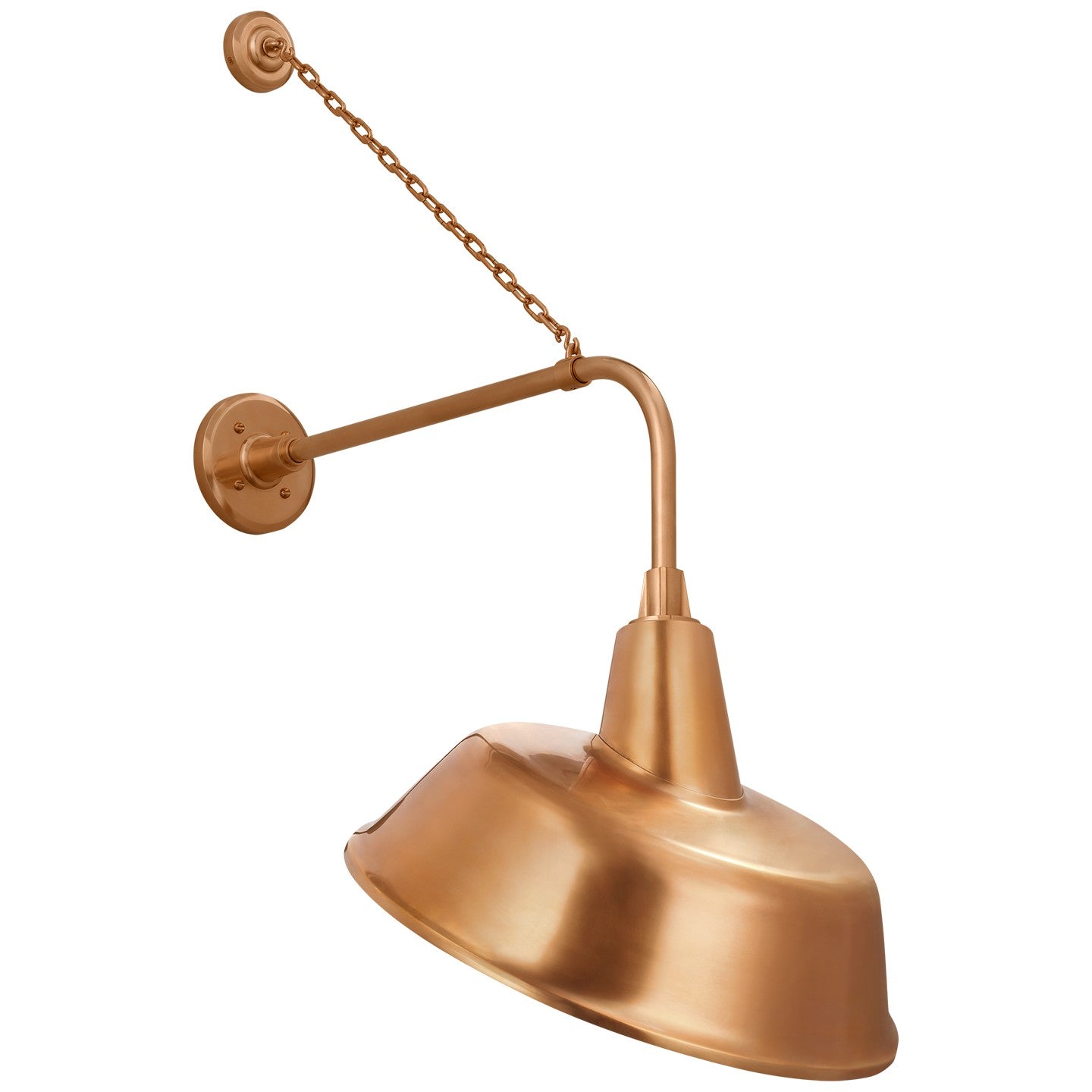 Visual Comfort Signature - TOB 2810SC/S4-SC - LED Barn Light - Academy Barn Light - Soft Copper