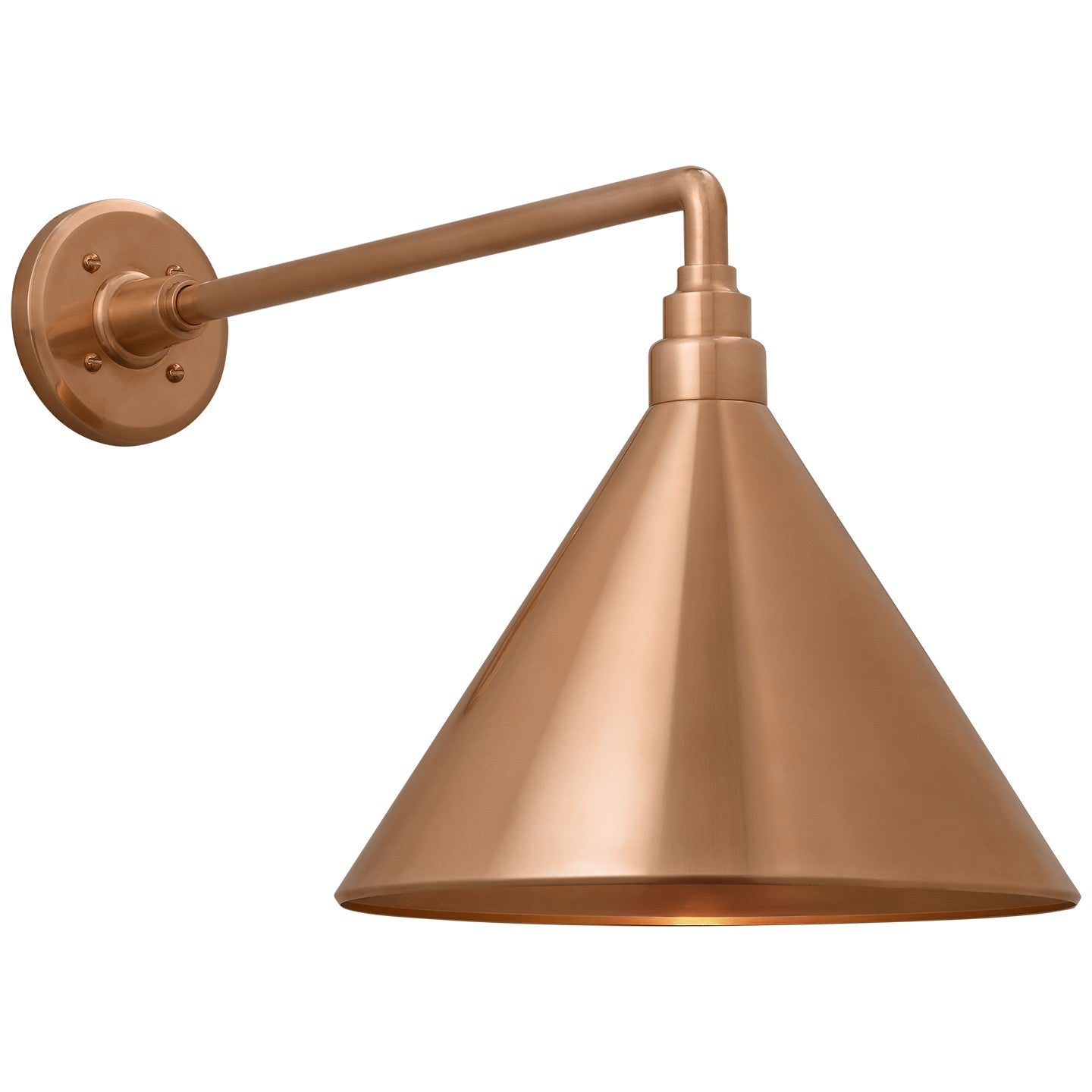 Visual Comfort Signature - TOB 2812SC/S11-SC - LED Barn Light - Academy Barn Light - Soft Copper