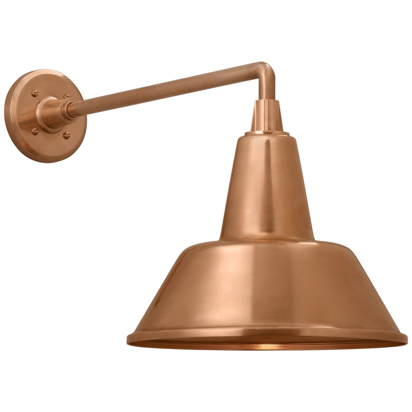 Visual Comfort Signature - TOB 2812SC/S1-SC - LED Barn Light - Academy Barn Light - Soft Copper