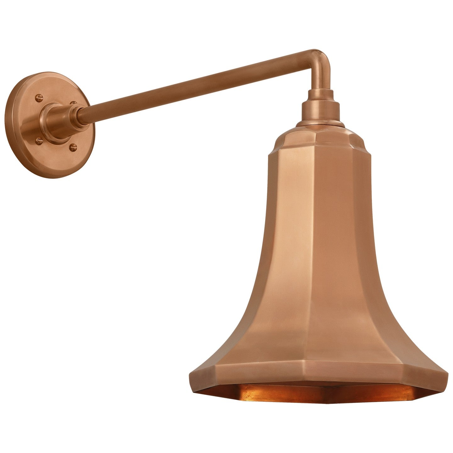 Visual Comfort Signature - TOB 2812SC/S9-SC - LED Barn Light - Academy Barn Light - Soft Copper