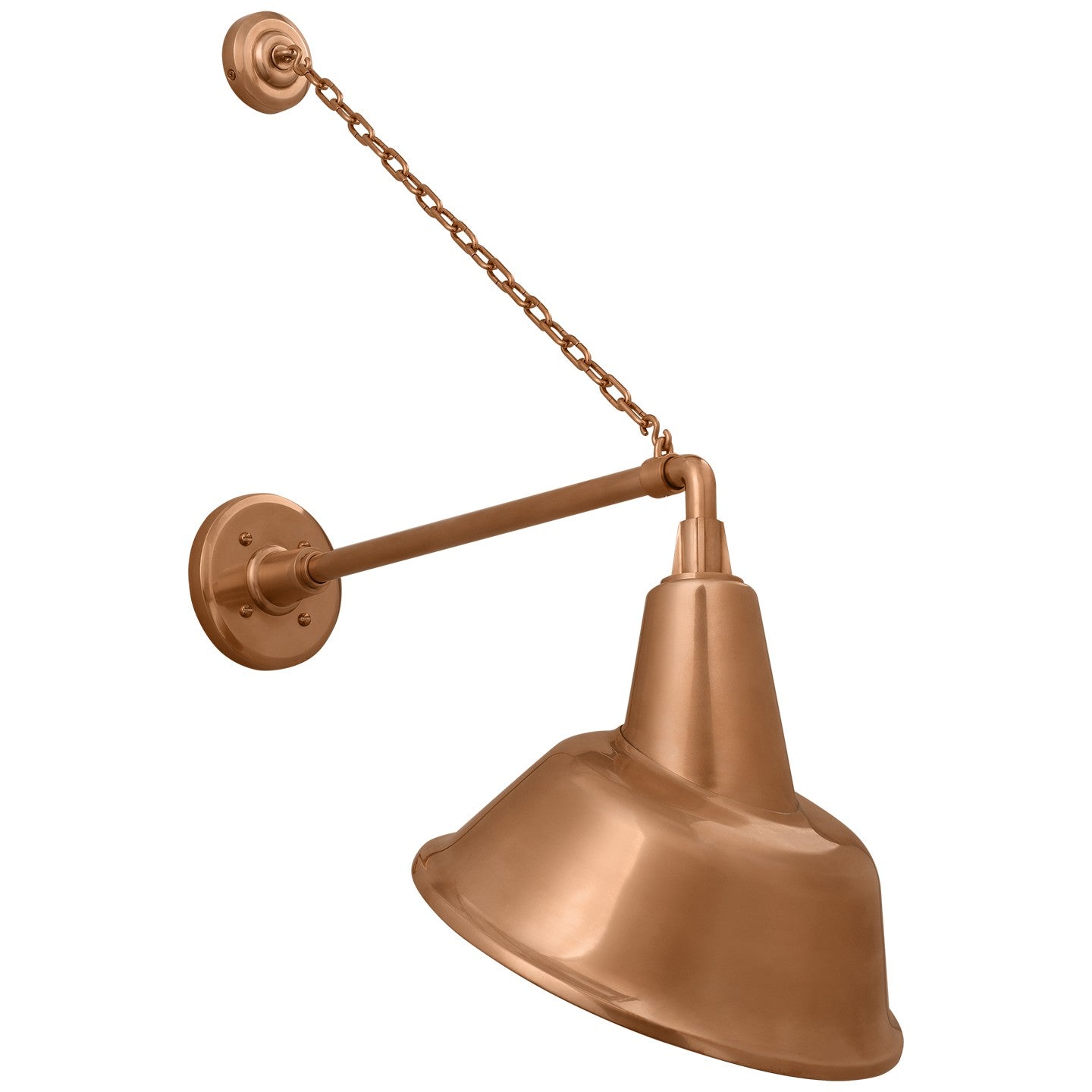 Visual Comfort Signature - TOB 2813SC/S3-SC - LED Barn Light - Academy Barn Light - Soft Copper