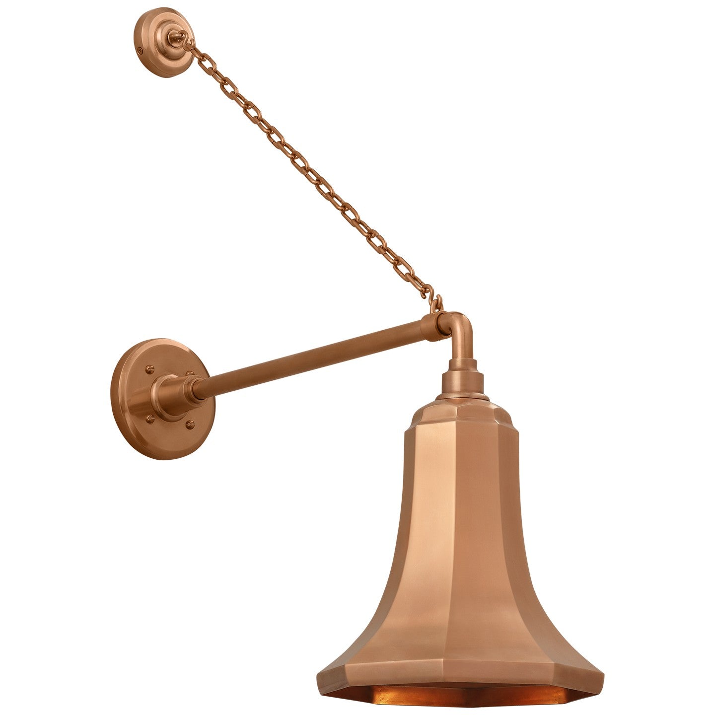 Visual Comfort Signature - TOB 2813SC/S9-SC - LED Barn Light - Academy Barn Light - Soft Copper