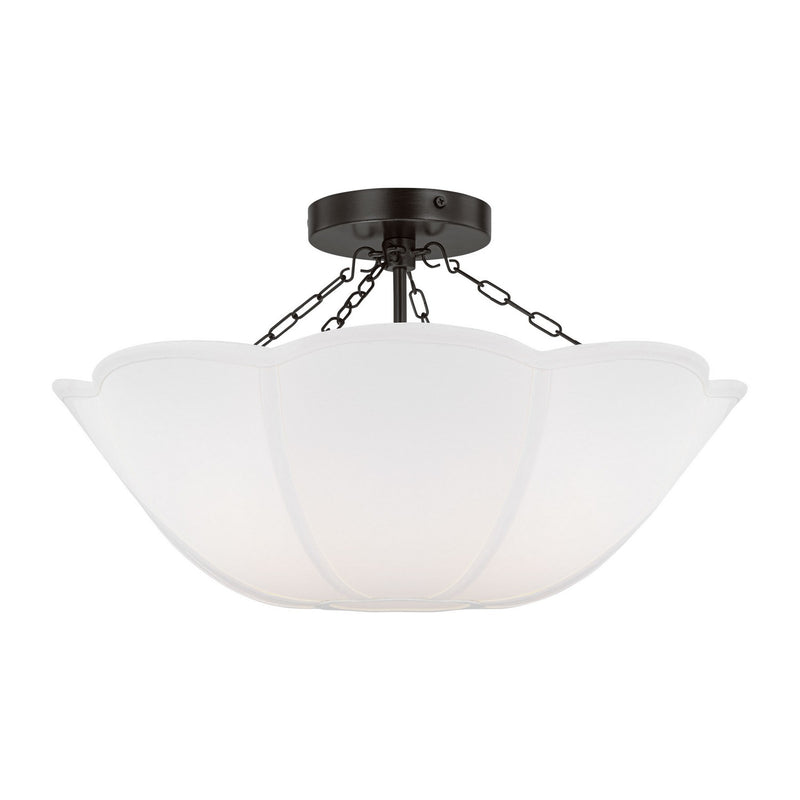 Visual Comfort Studio - AF1212AI - Two Light Semi Flush Mount - Stassi - Aged Iron