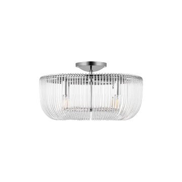 Visual Comfort Studio - CF1144PN - Four Light Flush Mount - Pierce - Polished Nickel