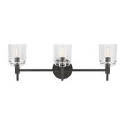Visual Comfort Studio - TFV1003AI - Three Light Vanity - Hartley - Aged Iron