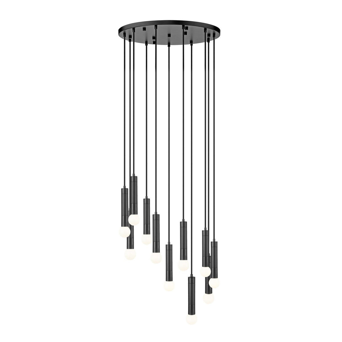 Z-Lite - 1956P-11R-MB - 11 Light Chandelier - Stari - Matte Black
