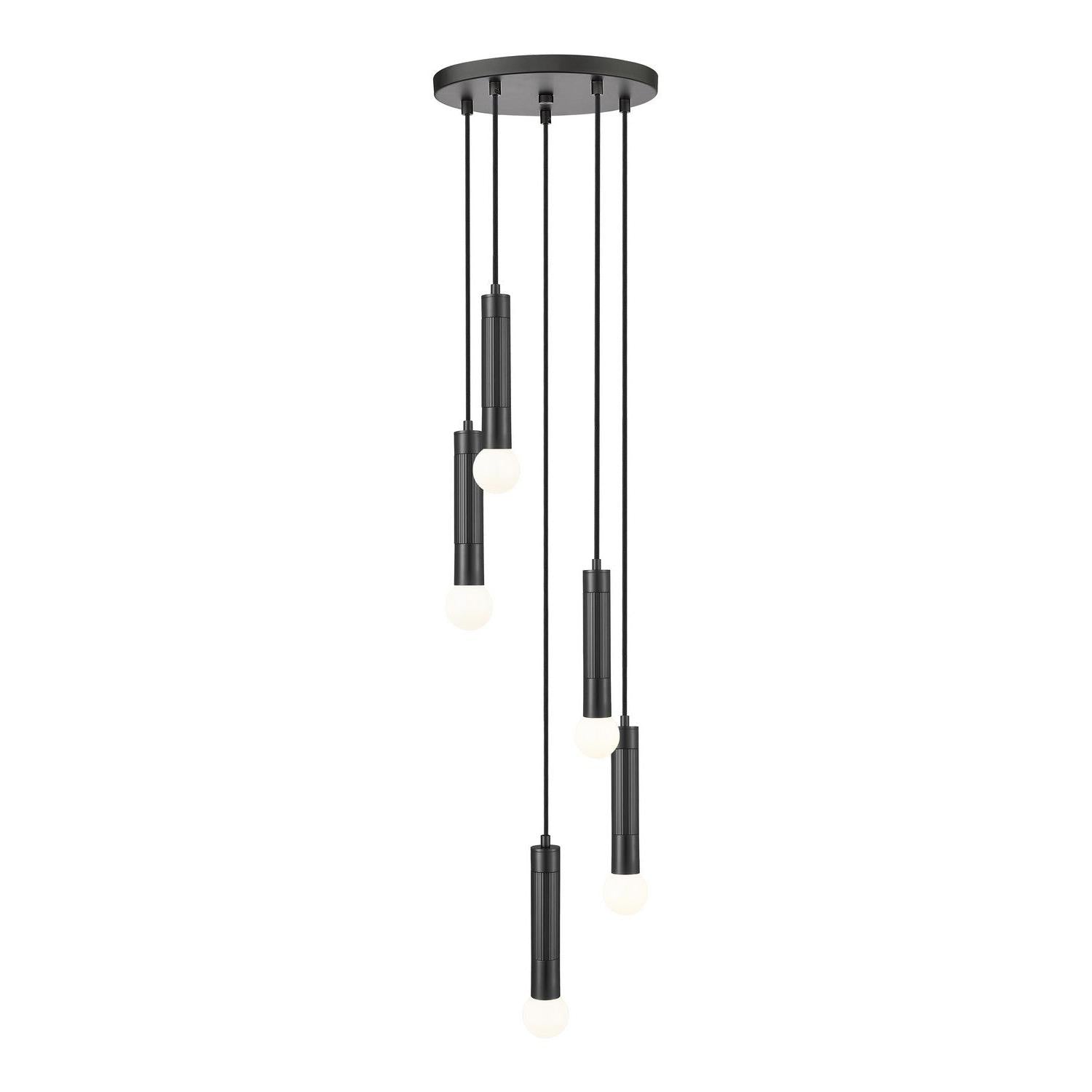 Z-Lite - 1956P-5R-MB - Five Light Chandelier - Stari - Matte Black