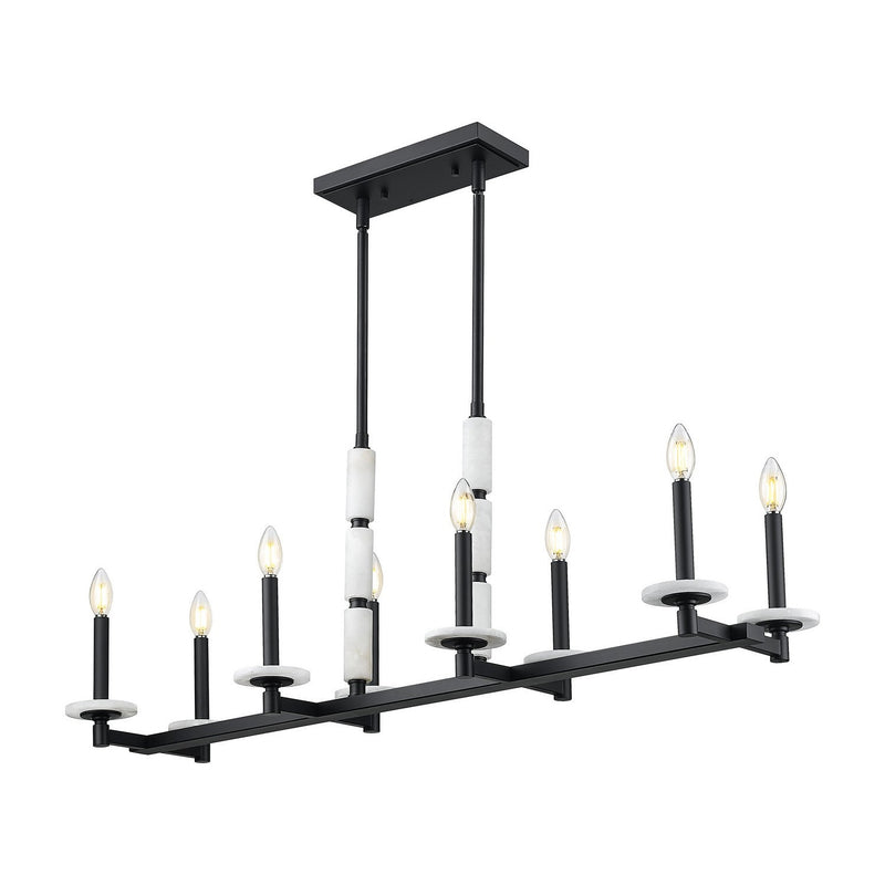 Z-Lite - 3045-8L-MB - Eight Light Linear Chandelier - Kaden - Matte Black