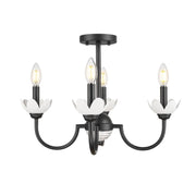 Z-Lite - 352-4SF-MB - Four Light Semi Flush Mount - Allistair - Matte Black
