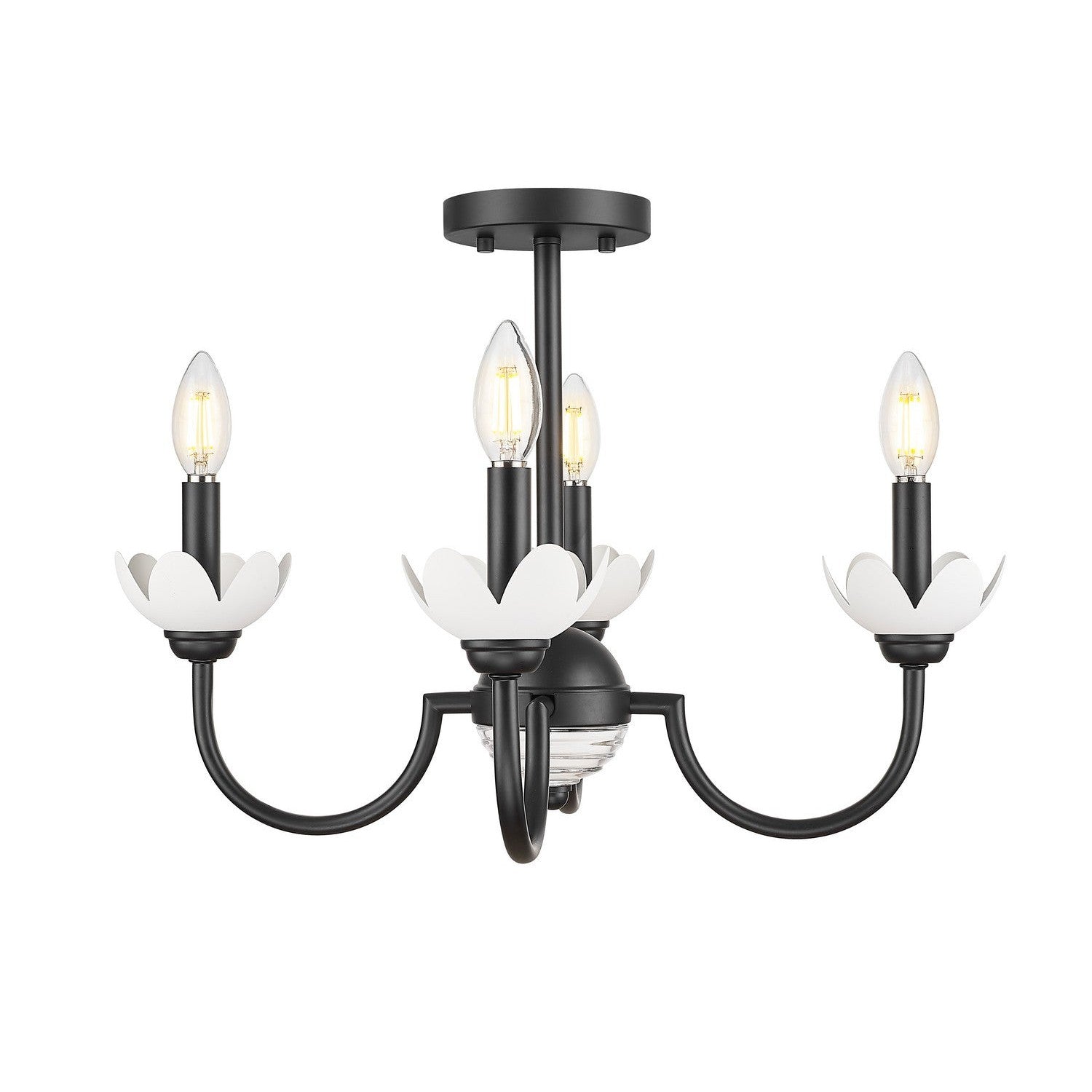 Z-Lite - 352-4SF-MB - Four Light Semi Flush Mount - Allistair - Matte Black