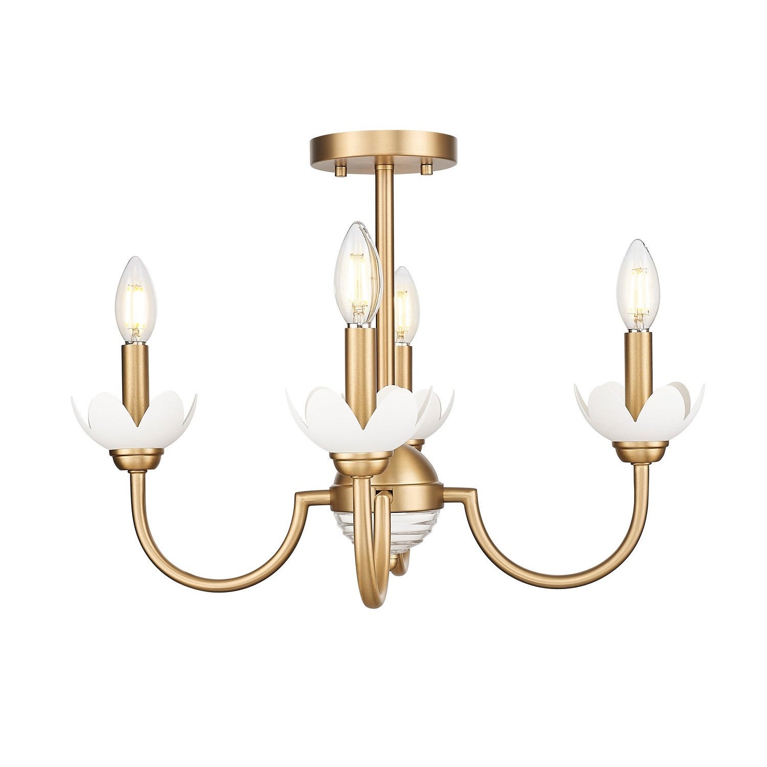 Z-Lite - 352-4SF-MGLD - Four Light Semi Flush Mount - Allistair - Modern Gold