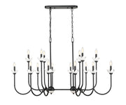 Z-Lite - 352-56L-MB - 16 Light Linear Chandelier - Allistair - Matte Black
