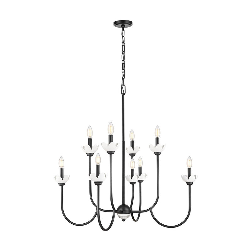 Z-Lite - 352-8MB - Eight Light Chandelier - Allistair - Matte Black
