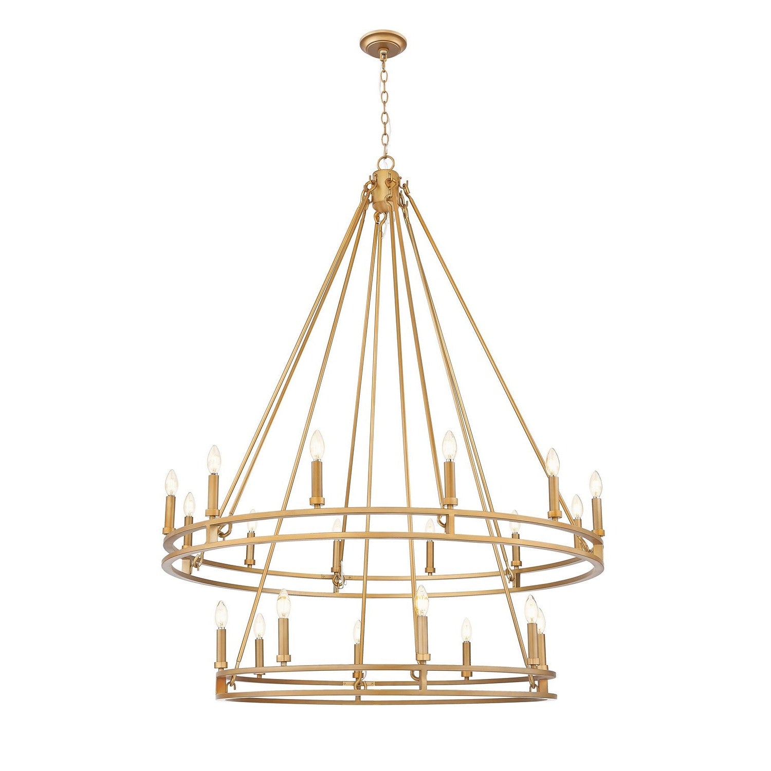 Z-Lite - 4005-20SBR - 20 Light Chandelier - Dennison - Signature Brass