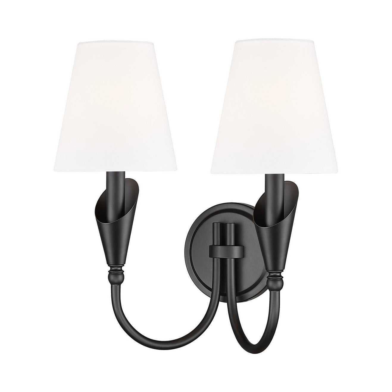 Z-Lite - 4014-2S-MB - Two Light Wall Sconce - Claudelle - Matte Black