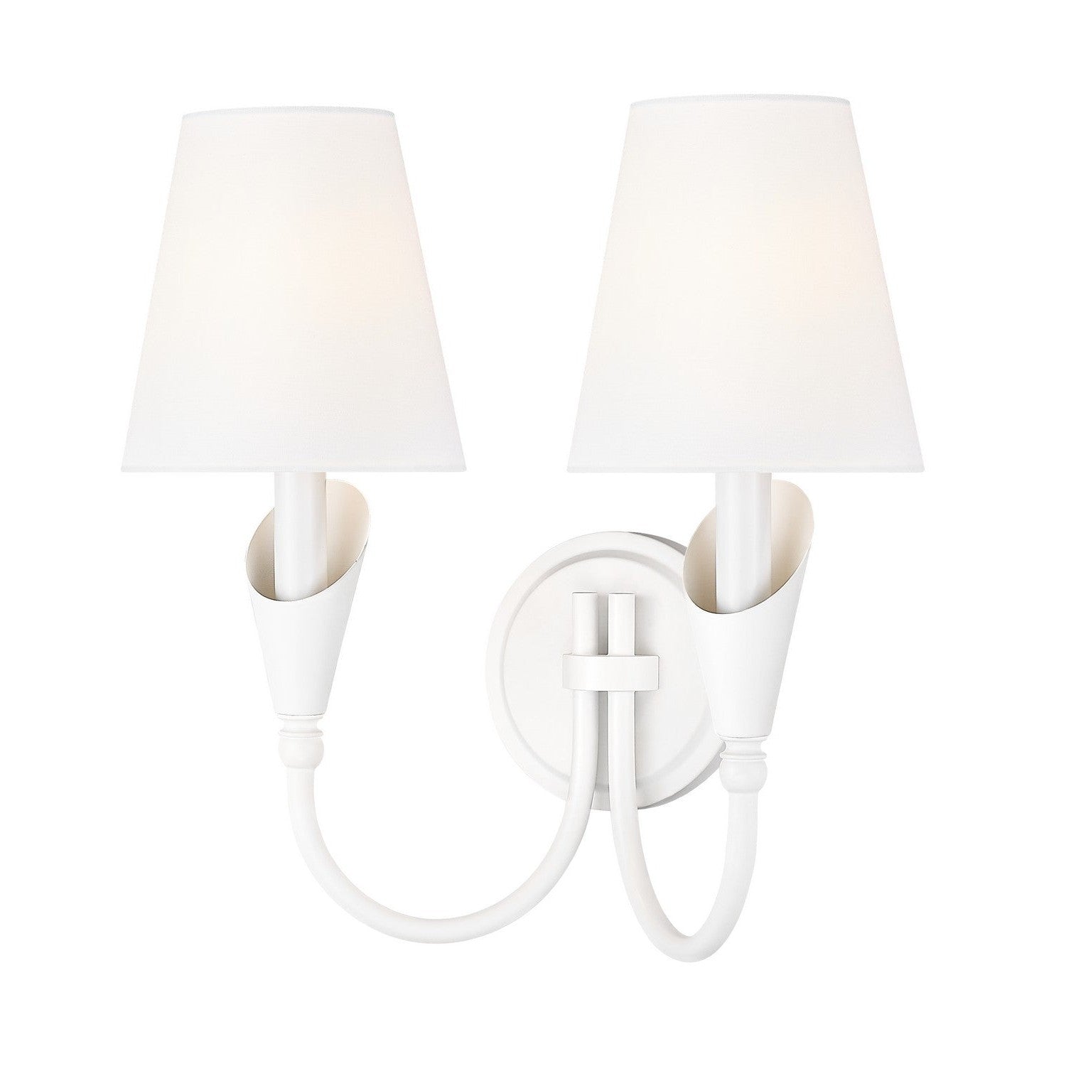 Z-Lite - 4014-2S-TW - Two Light Wall Sconce - Claudelle - Textured White