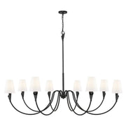 Z-Lite - 4014-65MB - Eight Light Chandelier - Claudelle - Matte Black