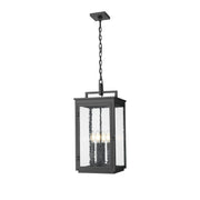 Z-Lite - 5019CHB-BK - Four Light Outdoor Chain Mount Ceiling Fixture - Hartwell - Sand Black