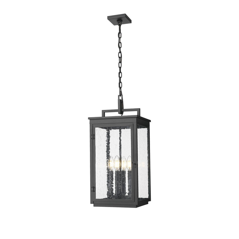 Z-Lite - 5019CHB-BK - Four Light Outdoor Chain Mount Ceiling Fixture - Hartwell - Sand Black