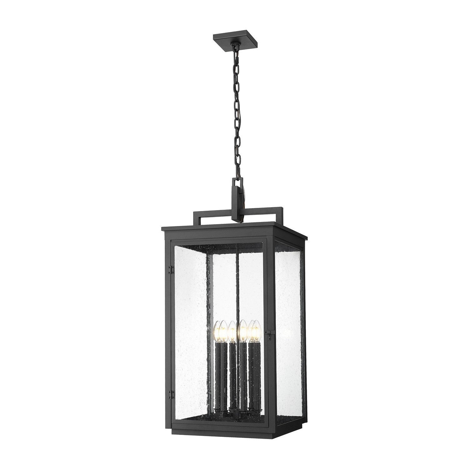 Z-Lite - 5019CHXXL-BK - Six Light Outdoor Chain Mount Ceiling Fixture - Hartwell - Sand Black