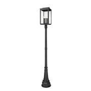 Z-Lite - 5019PHXLR-564P-BK - Five Light Outdoor Post Mount - Hartwell - Sand Black