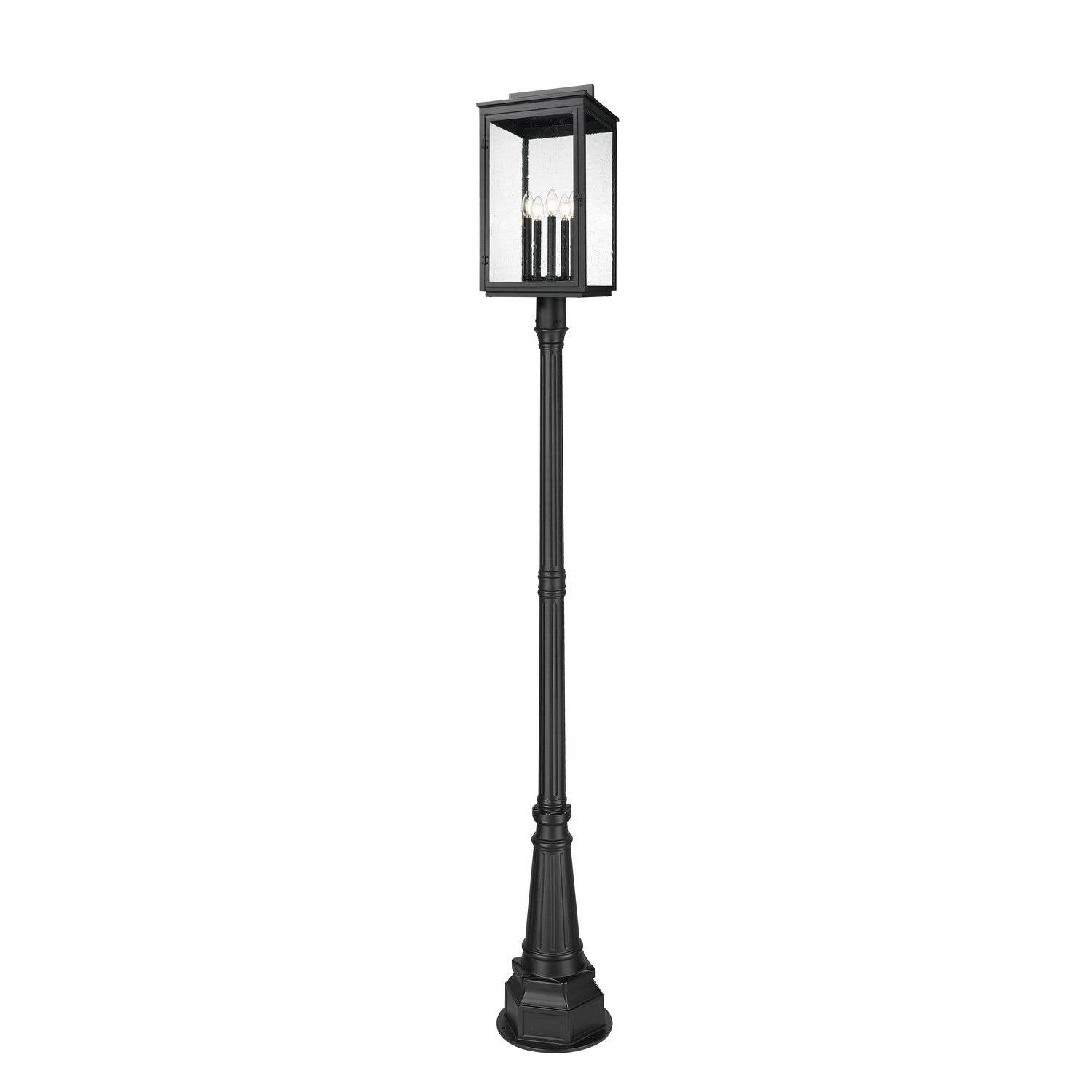 Z-Lite - 5019PHXLR-564P-BK - Five Light Outdoor Post Mount - Hartwell - Sand Black