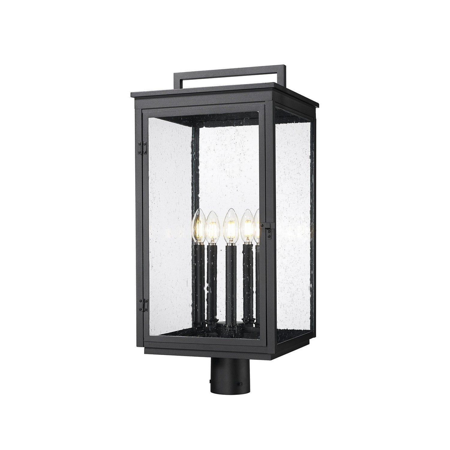 Z-Lite - 5019PHXLR-BK - Five Light Outdoor Post Mount - Hartwell - Sand Black