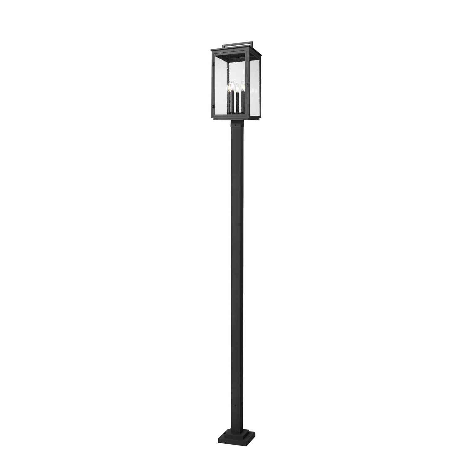 Z-Lite - 5019PHXLS-536P-BK - Five Light Outdoor Post Mount - Hartwell - Sand Black