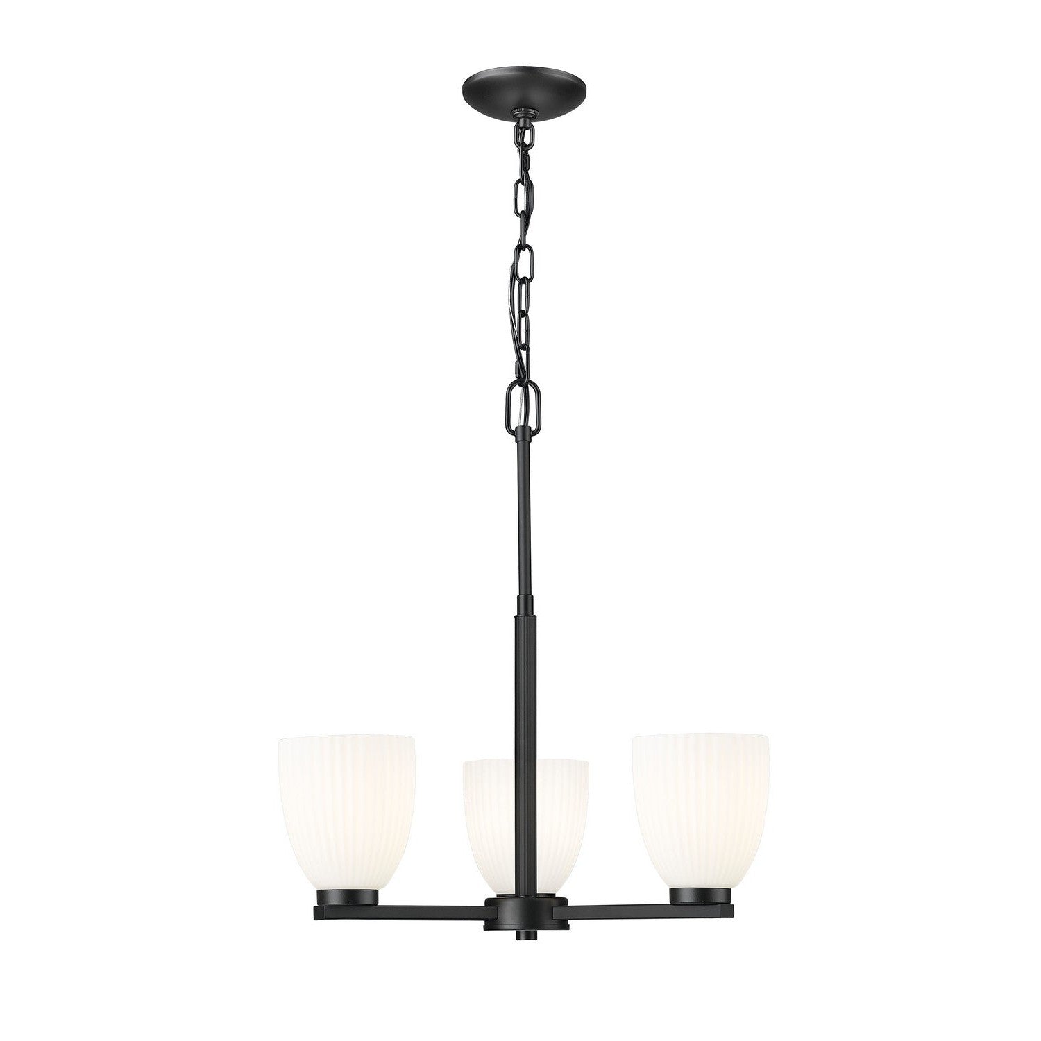 Z-Lite - 7518-3MB - Three Light Chandelier - Naya - Matte Black