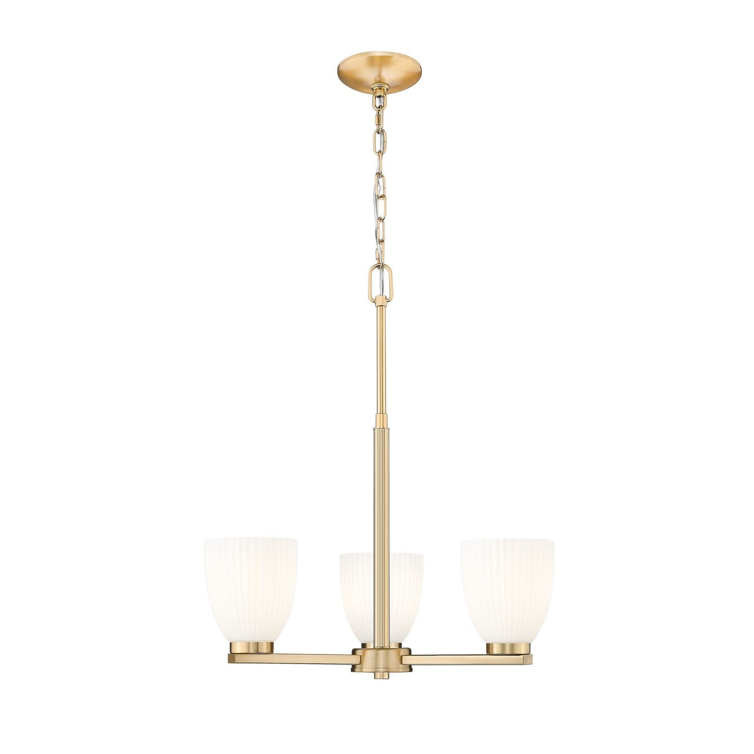 Z-Lite - 7518-3MGLD - Three Light Chandelier - Naya - Modern Gold