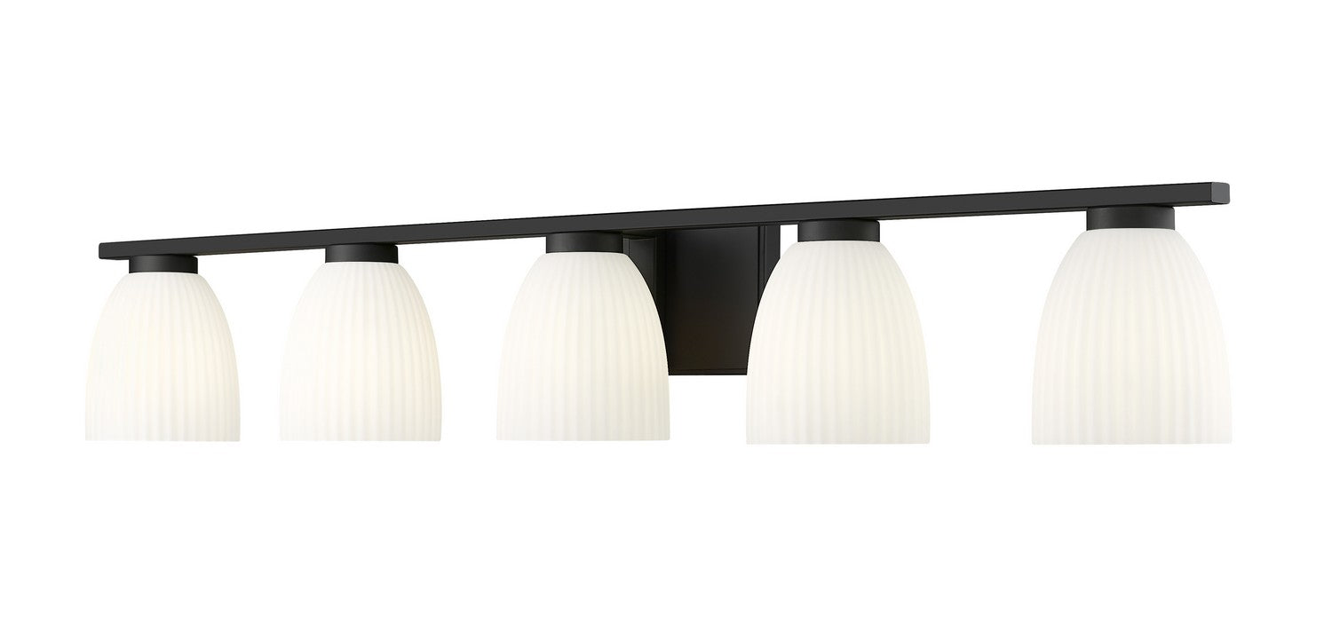 Z-Lite - 7518-5V-MB - Five Light Vanity - Naya - Matte Black