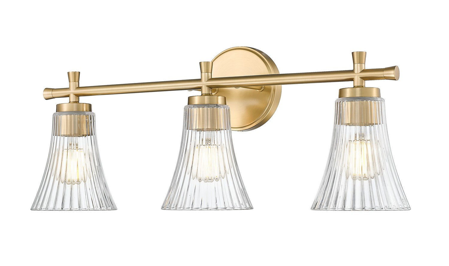 Z-Lite - 7519-3V-MGLD - Three Light Vanity - Belle - Modern Gold