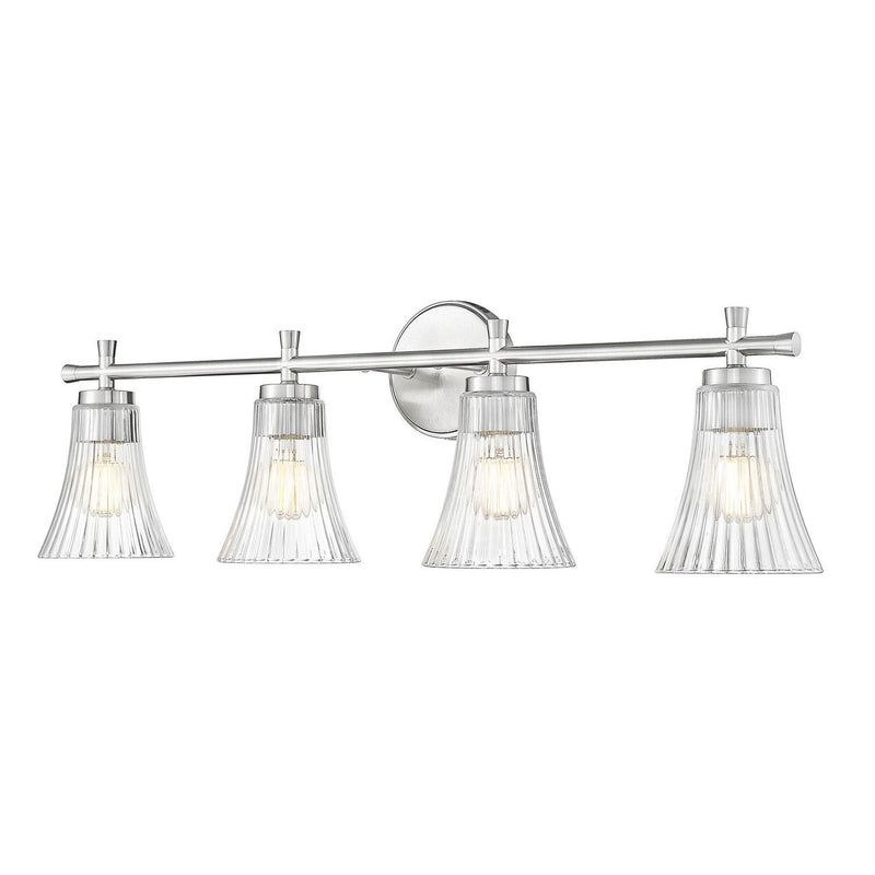 Z-Lite - 7519-4V-BN - Four Light Vanity - Belle - Brushed Nickel