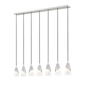 Z-Lite - 828P6-7L-BN - Seven Light Linear Chandelier - Aimie - Brushed Nickel