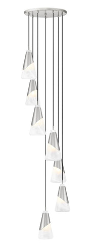 Z-Lite - 828P6-7R-BN - Seven Light Chandelier - Aimie - Brushed Nickel