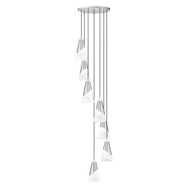 Z-Lite - 828P6-7R-BN - Seven Light Chandelier - Aimie - Brushed Nickel