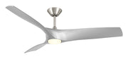Modern Forms Fans - FR-W2006-62L-BN/SL - 62"Ceiling Fan - Zephyr - Brushed Nickel/Silver
