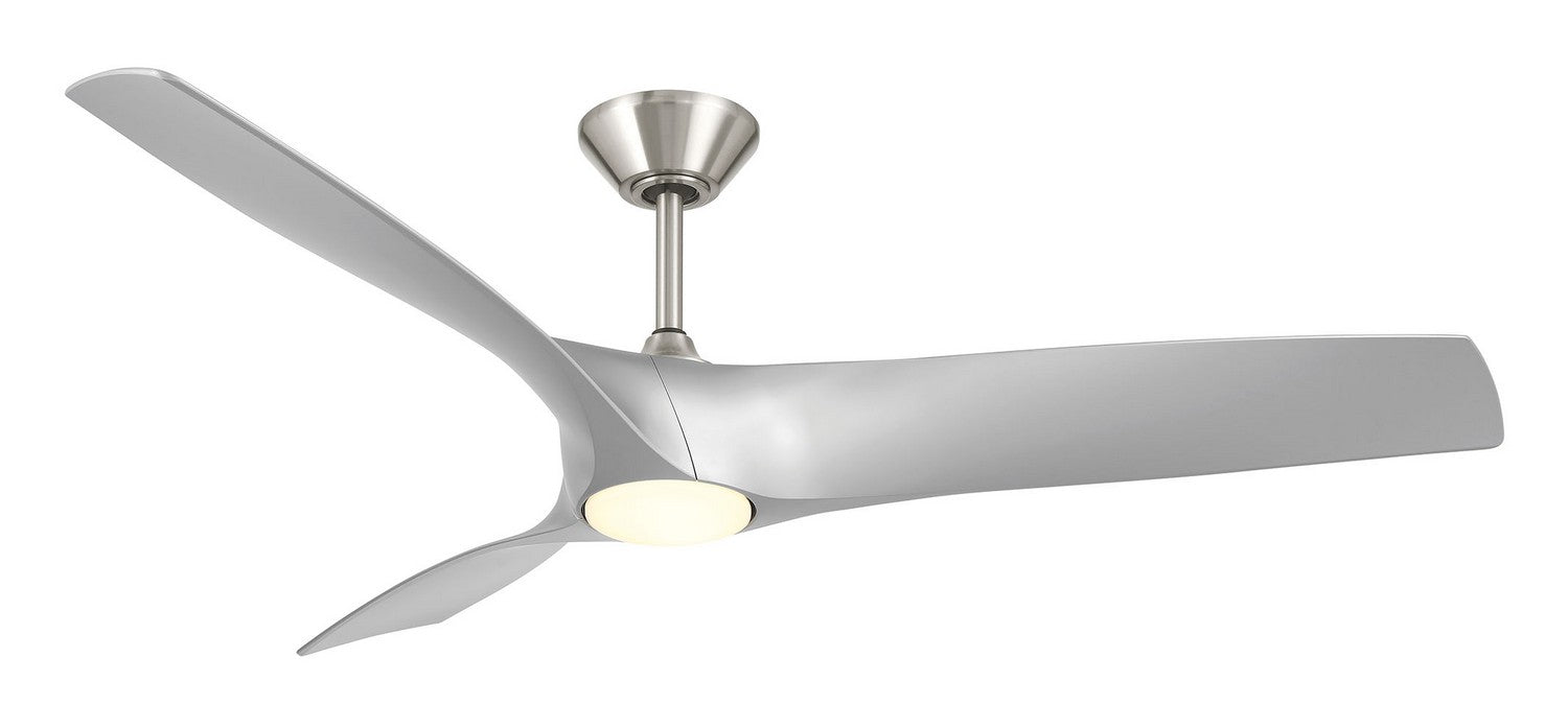 Modern Forms Fans - FR-W2006-62L-BN/SL - 62"Ceiling Fan - Zephyr - Brushed Nickel/Silver