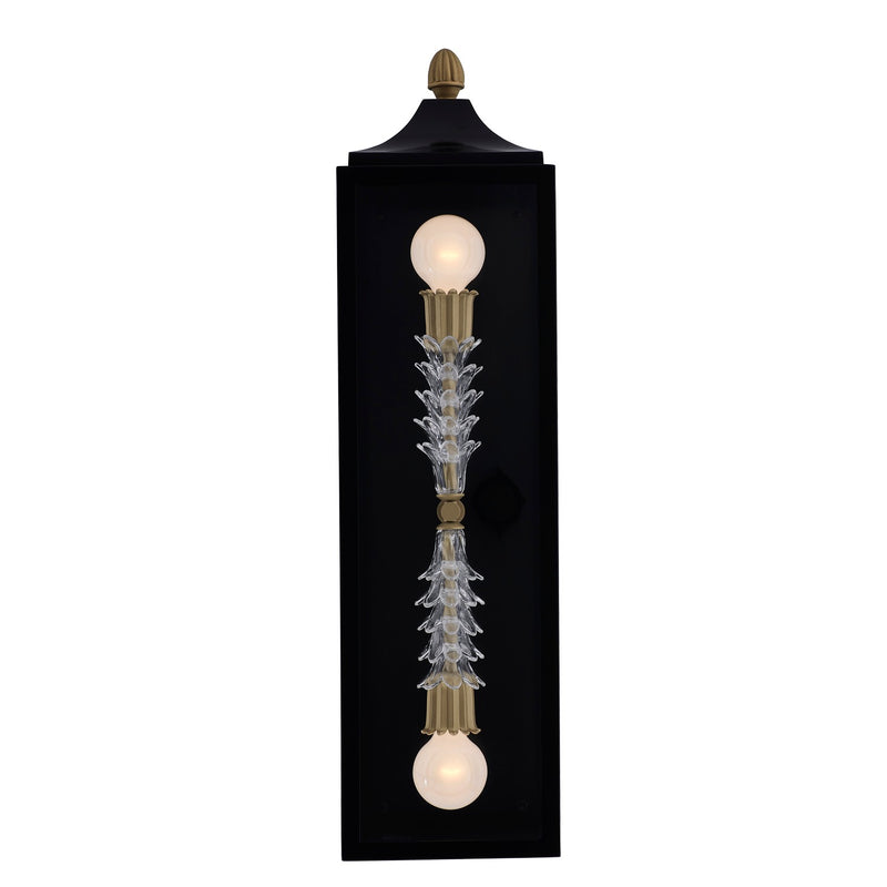 Kalco - 410121MB - Two Light Wall Sconce - Midsummer - Matte Black